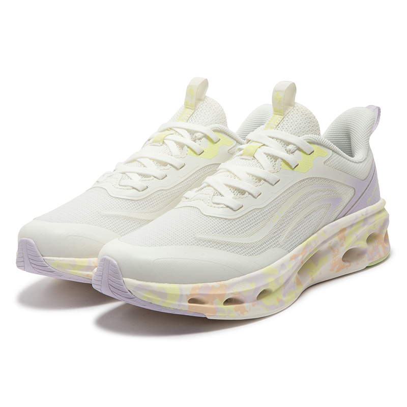 361° Cushioning Abrasion Resistant Breathable Low top Casual Running Shoes Women’s White Purple
