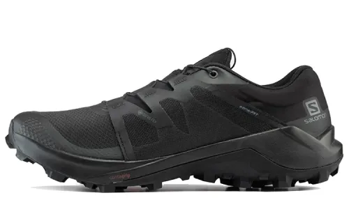 SALOMON Wildcross 1 Slip Resistant Abrasion Resistant Low top Running Shoes Men's Black
