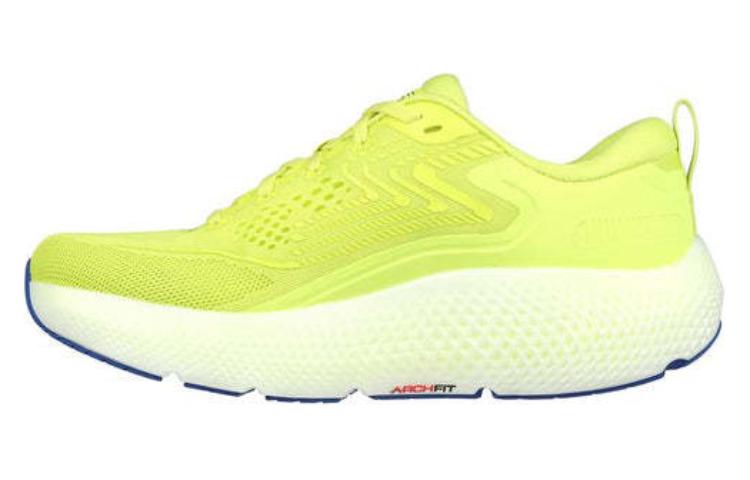 Skechers Go Run Max Road 6 Mesh Abrasion Resistant Breathable Low top Casual Running Shoes Men’s Yellow