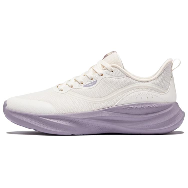 Erke Cushioning Slip Resistant Low top Casual Running Shoes Women’s White Purple