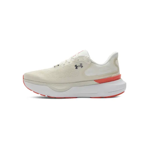 Under Armour Infinite Pro 2 Comfortable Cushioning Rebound Low top Sprint Running Shoes Women's Ecru