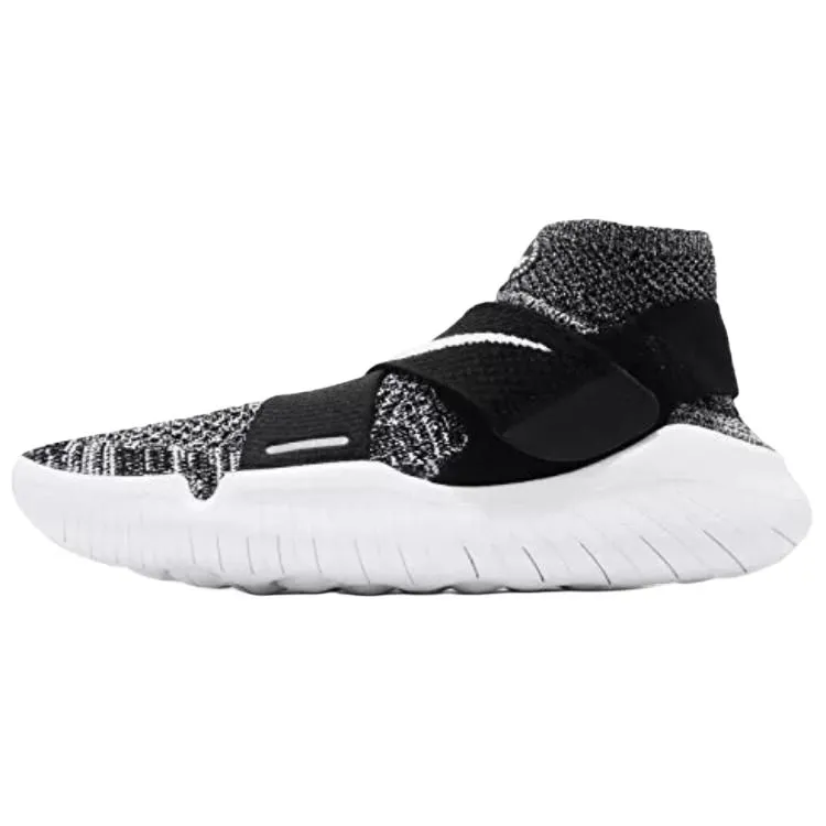 Nike Free RN Motion Flyknit 2018 High top Casual Running Shoes Women's Black Gray