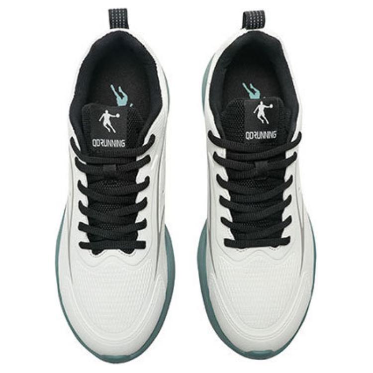 QIAODAN Comfortable Cushioning Low top Running Shoes Men’s Green White