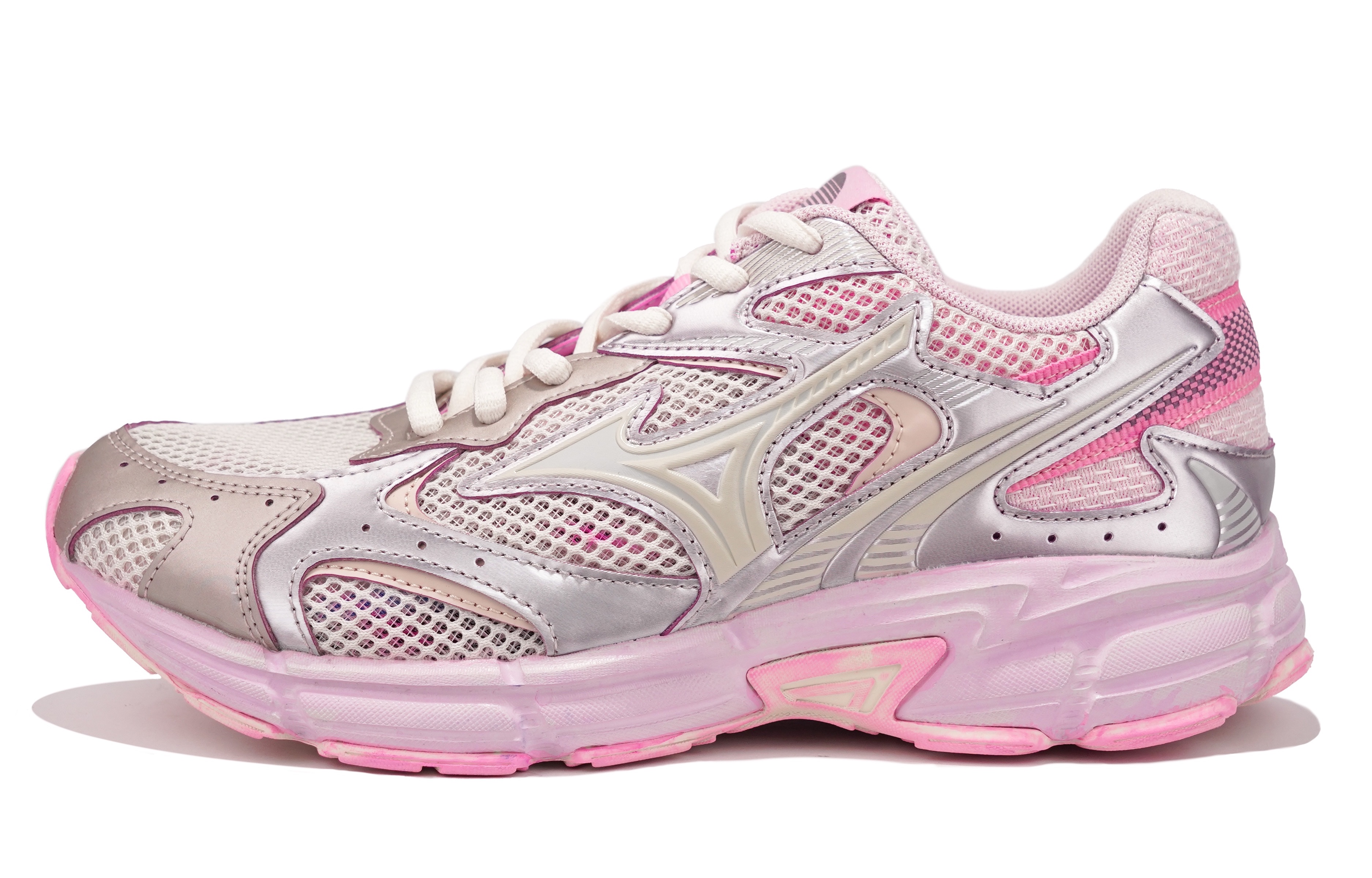 Mizuno Speed 2K Low top Running Shoes Unisex Silver Pink