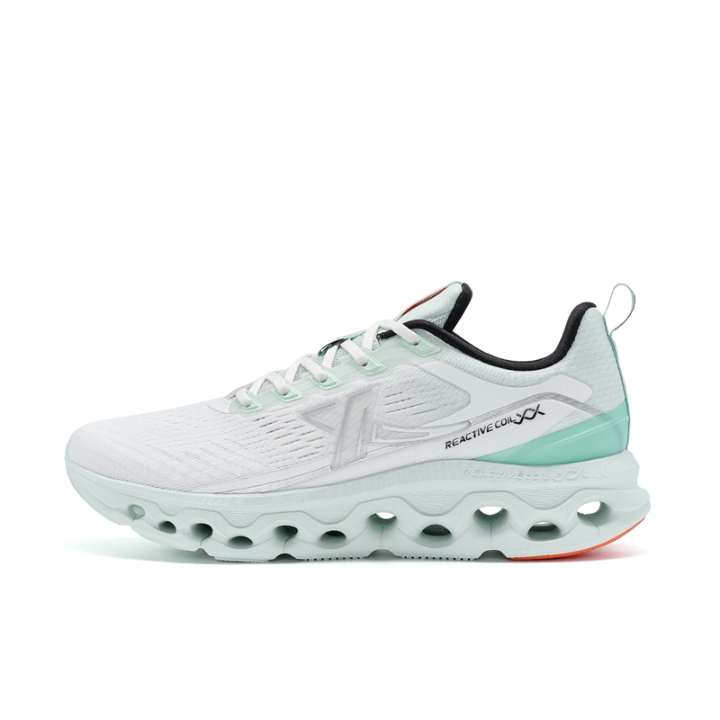 XTEP Cushioning Abrasion Resistant Lightweight Low top Running Shoes Women’s White Green