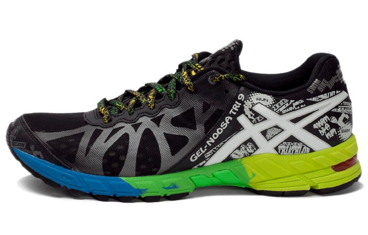 Asics Gel Noosa Tri 9 Low top Running Shoes Men's Black White