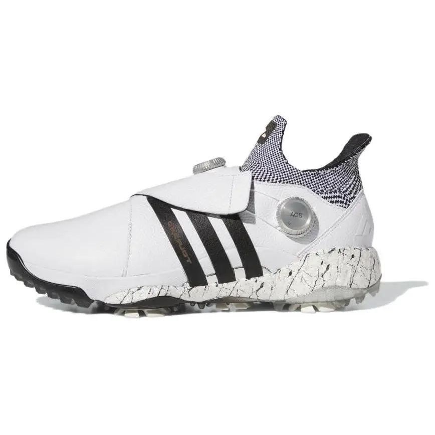 Adidas Tour360 22 Minimalist Style Low-top Golf Shoes Unisex White Black