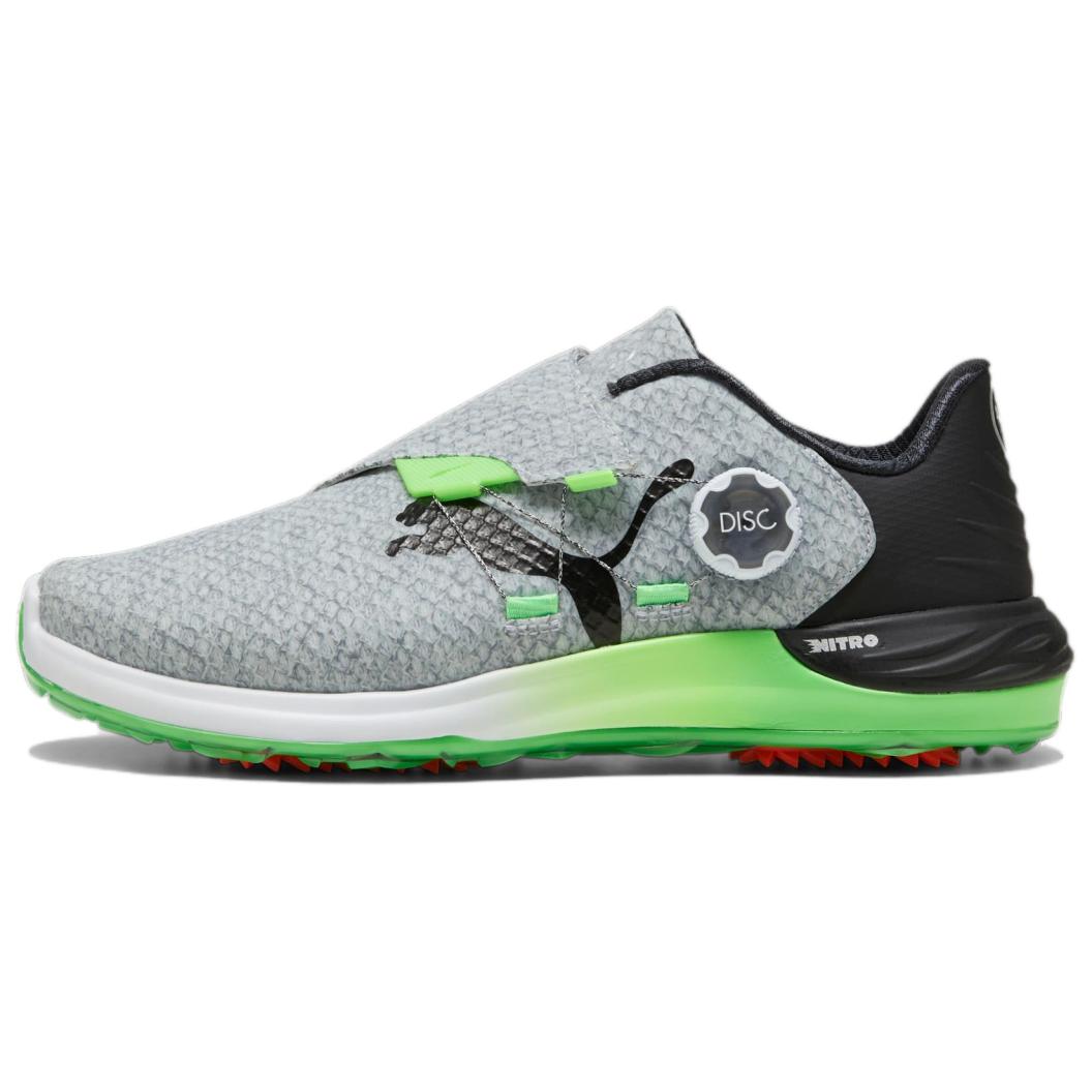 PUMA Abrasion Resistant Low top Golf Shoes Men’s Gray Black Green