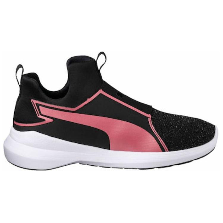PUMA Rebel Slip Resistant Abrasion Resistant Mid top Casual Running Shoes Women’s Black Pink
