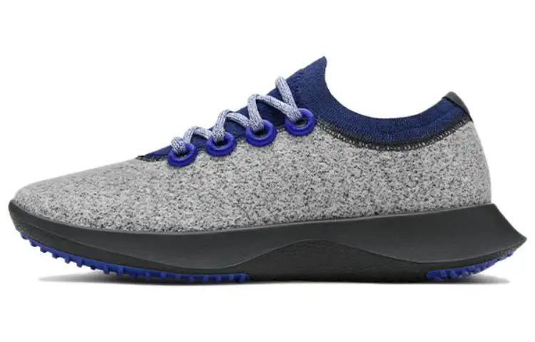 Allbirds Wool Dasher Slip Resistant Low top Sprint Running Shoes Men's Snow Silver Gray
