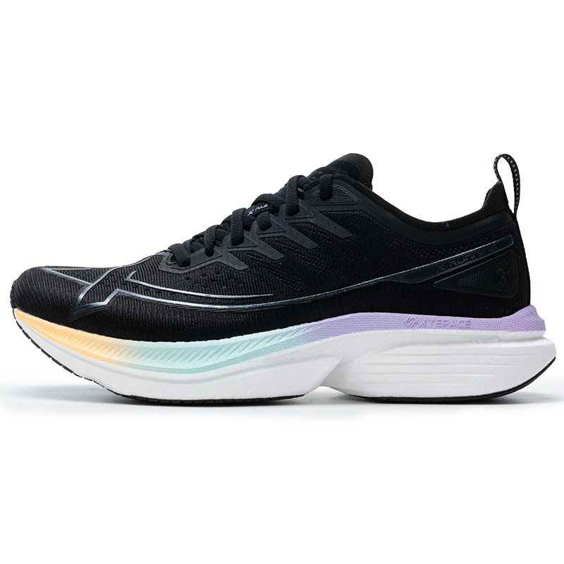 XTEP Cushioning Slip Resistant Lightweight Low top Casual Training Running Shoes Women’s Black