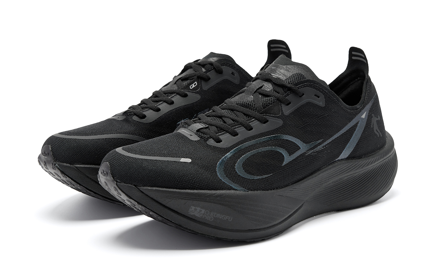 QIAODAN Flying Shadow PB3 Enhanced Running Shoes Men’s Low Top Black Iron Gray