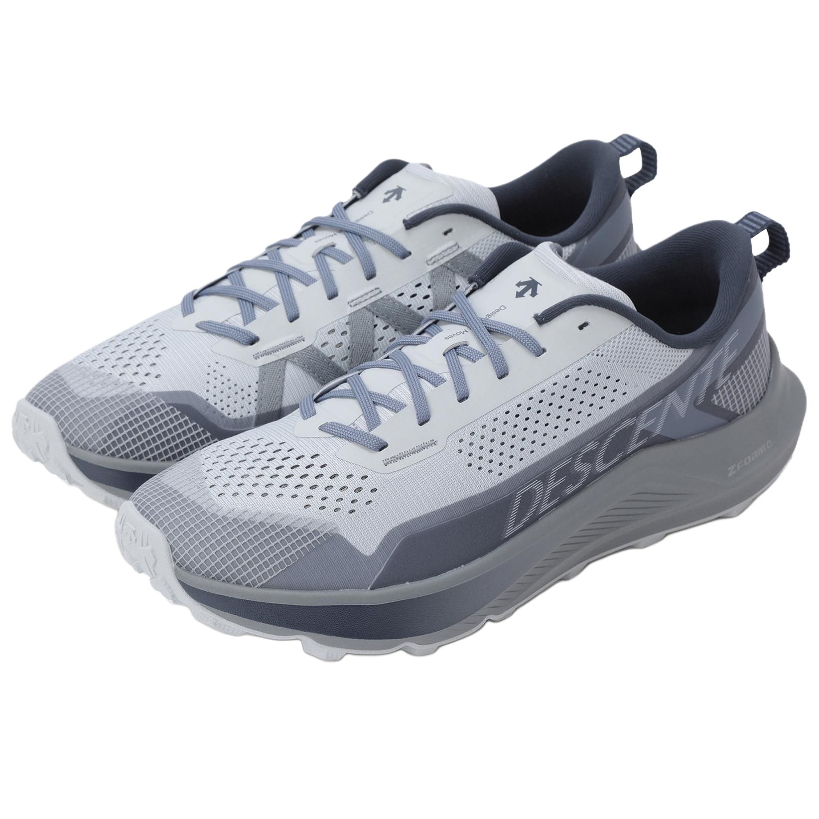 DESCENTE Somat Cushioning Abrasion Resistant Low top Running Shoes Unisex Light Gray