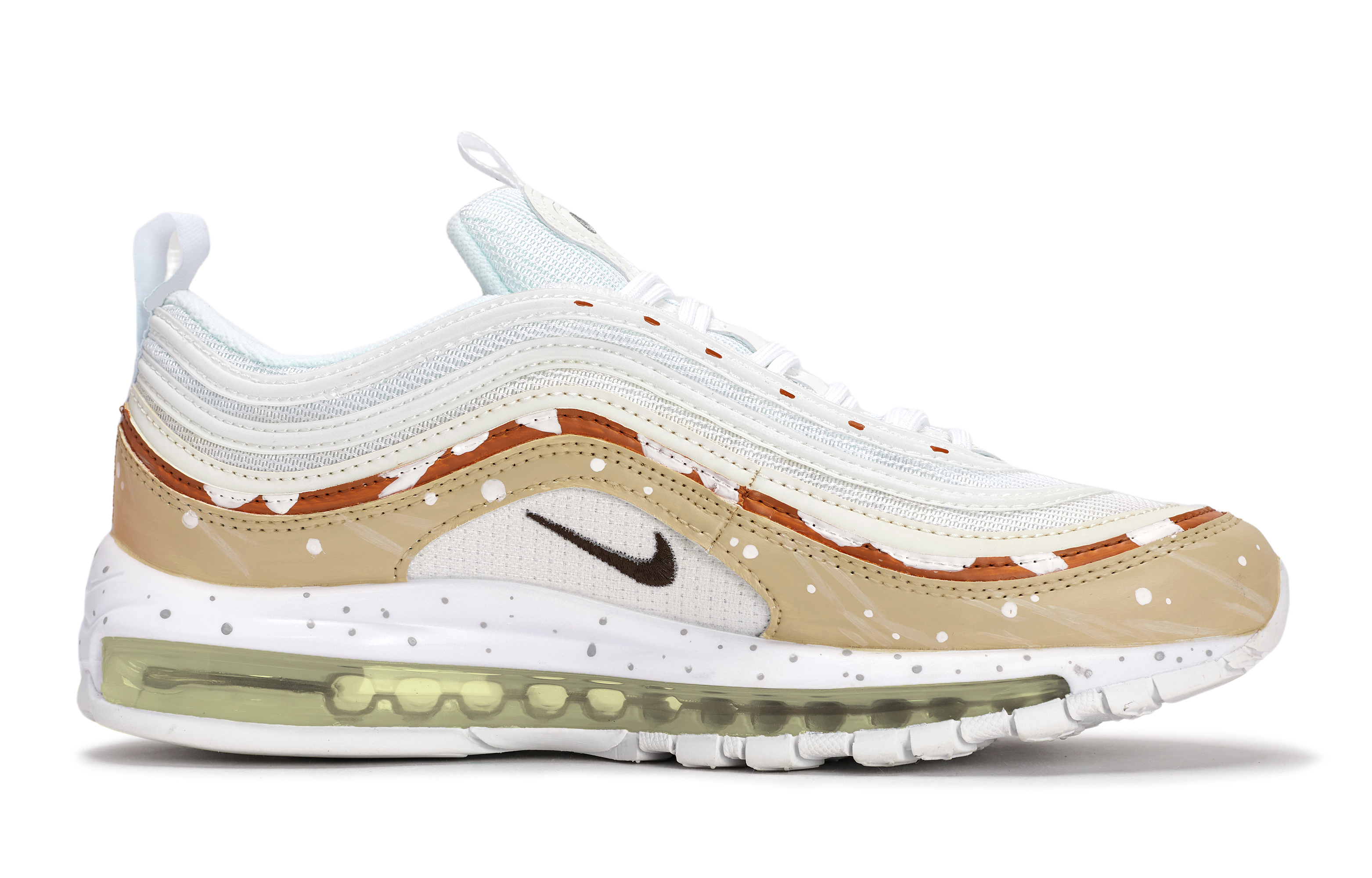 Nike Air Max 97 Abrasion Resistant Low top Running Shoes Unisex White