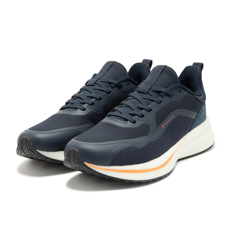 361° Comfortable Round Toe Cushioning Slip Resistant Cushioning Slip Resistant Low top Running Shoes Men’s Blue