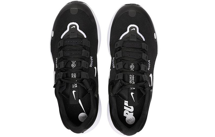 Женские кроссовки Nike React Escape Run (черно-белые) — Чёрный / белый — фото 4
