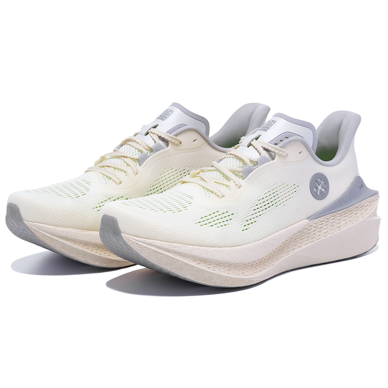 BMAI Jingtan Mix 2.0 Mid Top Running Shoes Women’s White Rice Gray