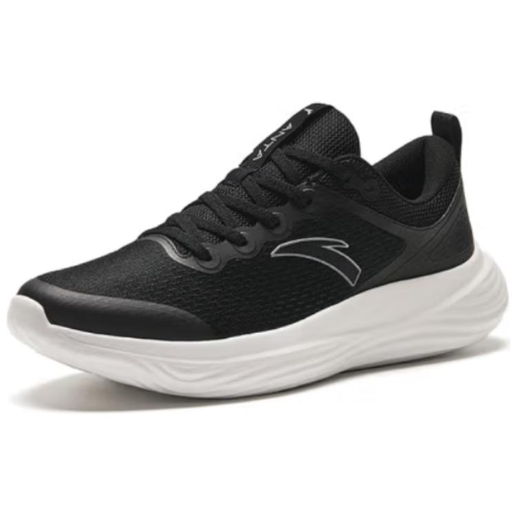 Anta Comfortable Slip Resistant And Breathable Low top Running Shoes Men’s Black