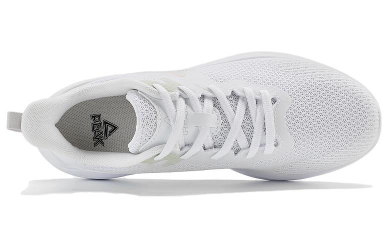 PEAK Qingyi Slip Resistant, Abrasion Resistant, Breathable Low top Running Shoes Women’s White Gray
