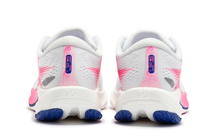 361° 2.5 Speed Pro Low top Long Distance Running Shoes Unisex White Pink