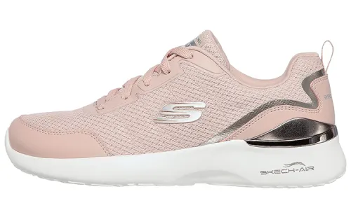 Skechers Skech Air Dynamight Comfortable Synthetic Leather, Textile Low top Running Shoes Women's Pink