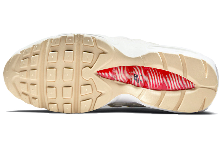 Женские кроссовки Nike Air Max 95 (бело-красные) — Белый / красный — фото 6