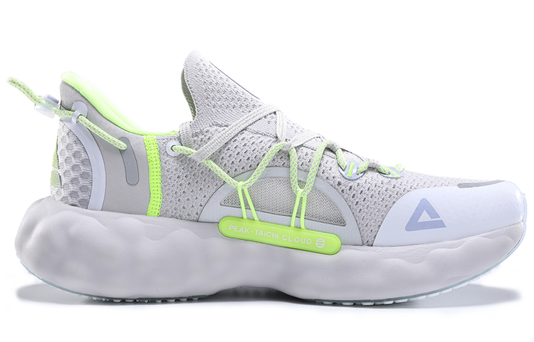 PEAK Taichi Cloud Running Shoes Men’s Low Top Gray/White