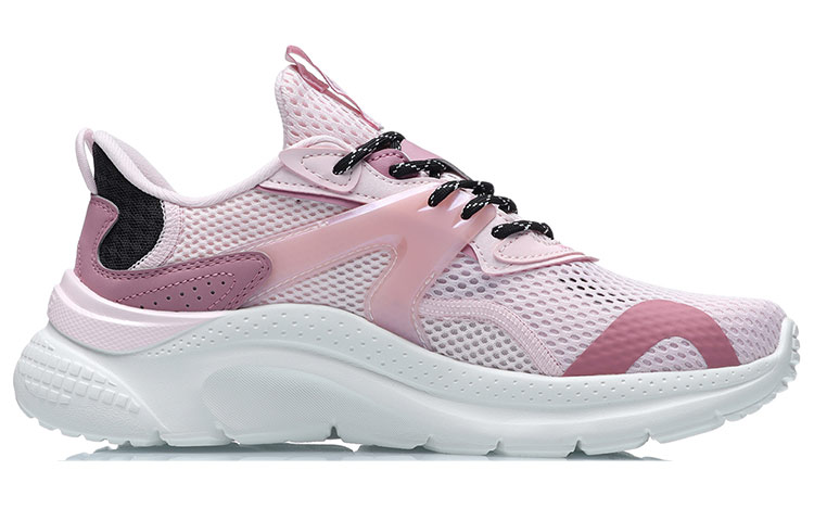 Li Ning Liuyun Slip Resistant Abrasion Resistant Low top Running Shoes Women’s White Pink