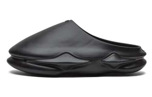 EQLZ EQUALIZER 1050 Quiet Abrasion Resistant Slide Slippers Unisex Ghost Black