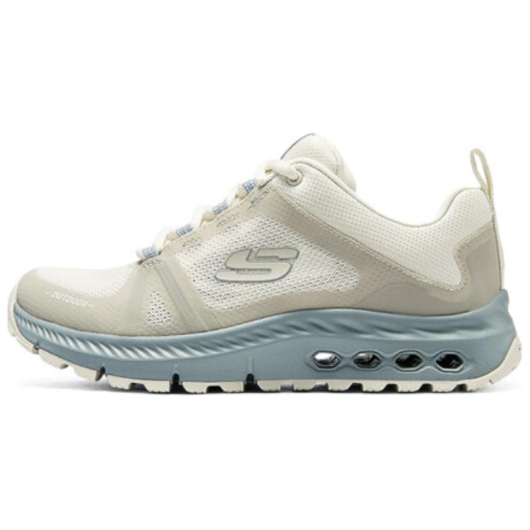 Skechers OUTDOOR Fabric Breathable Coverage Support Rebound Low top Casual Running Shoes Women’s Beige Gray