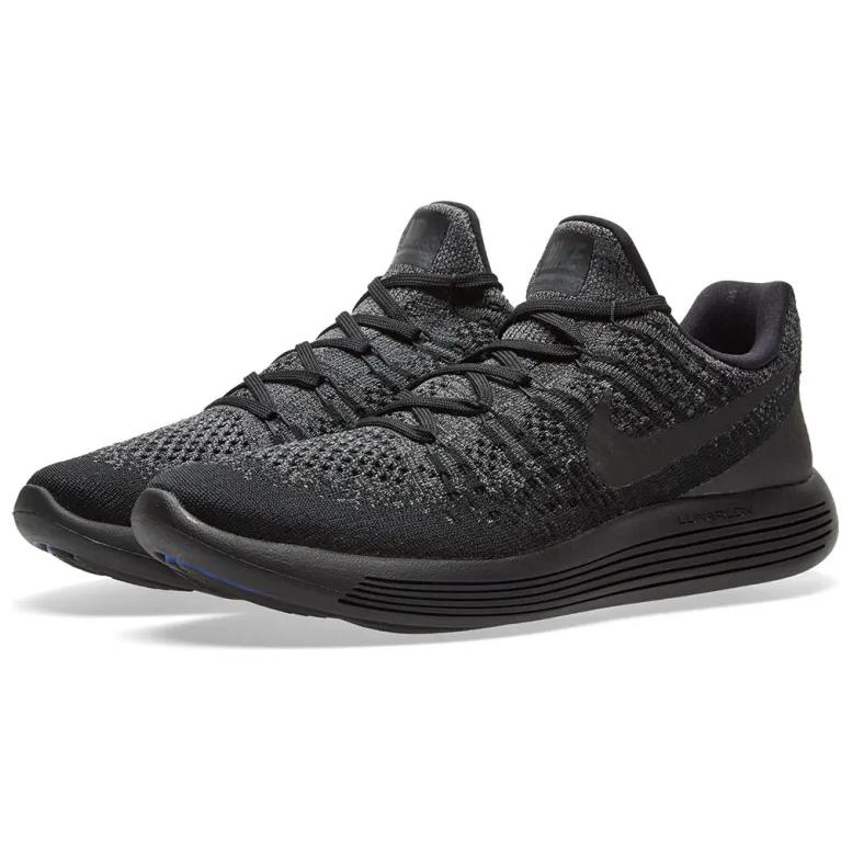 Nike Lunar Epic Low Flyknit 2 Black Dark Grey