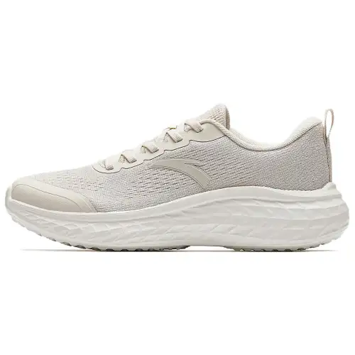 Anta Cushioning Abrasion Resistant Cushioning, Wear Resistant Low top Casual Running Shoes Women's Gray Beige