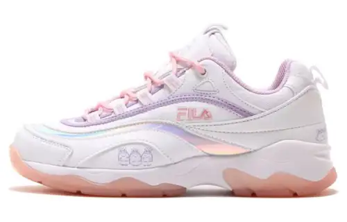 Sumikko X Atmos Pink x FILA Ray Corner Creature Abrasion Resistant Breathable Low top Sports Casual Shoes Women's