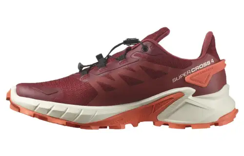SALOMON CROSS Mesh Low top Running Shoes Women's Red Orange