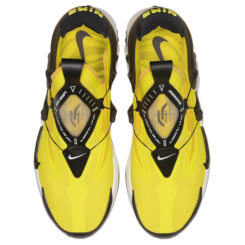 Кроссовки Nike Adapt Huarache (желтые) — фото 3