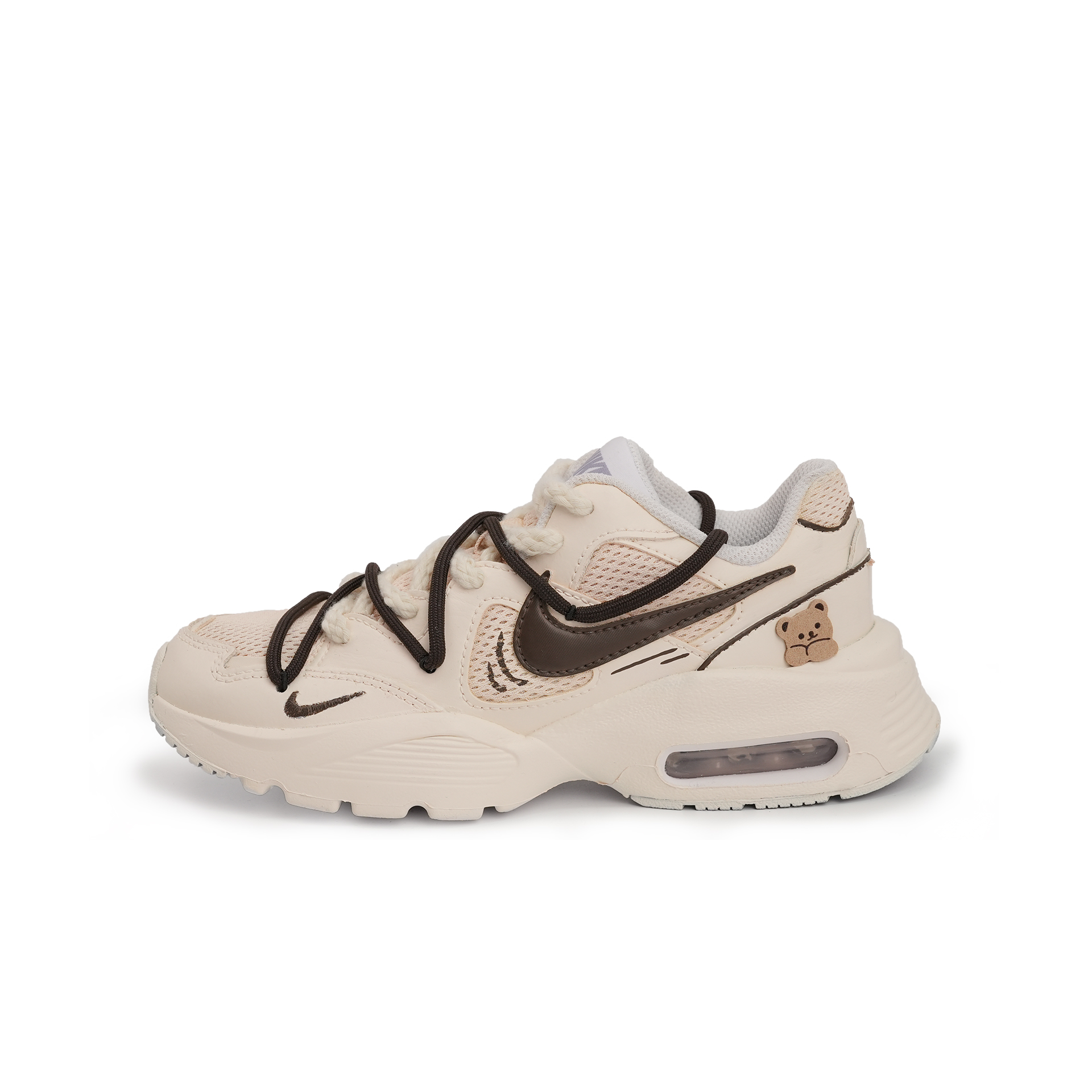 Nike Air Max Fusion Cushioning, Wear Resistant Low top Running Shoes Women’s Brown