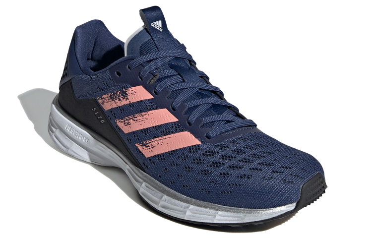 Женские кроссовки adidas Sl20 (сине-розово-черные) — фото 3