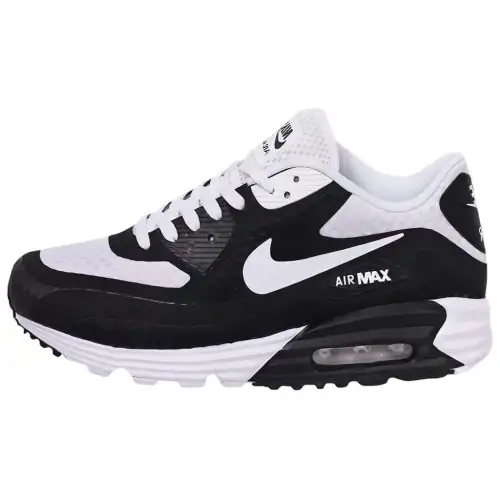 Nike Air Max Lunar Low top Running Shoes Men's Black White