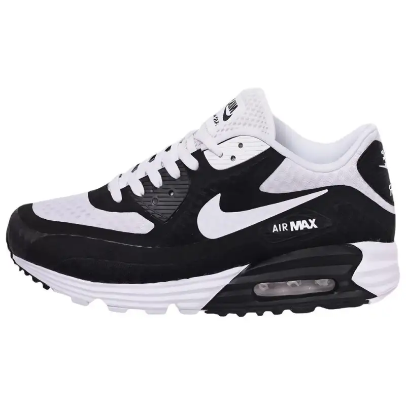 Nike Air Max Lunar Low top Running Shoes Men's Black White