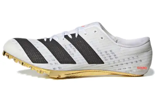 Adidas Adizero Finesse comfortable and professional mesh wear-resistant low-top sprint racing running shoes for men and women, white and black