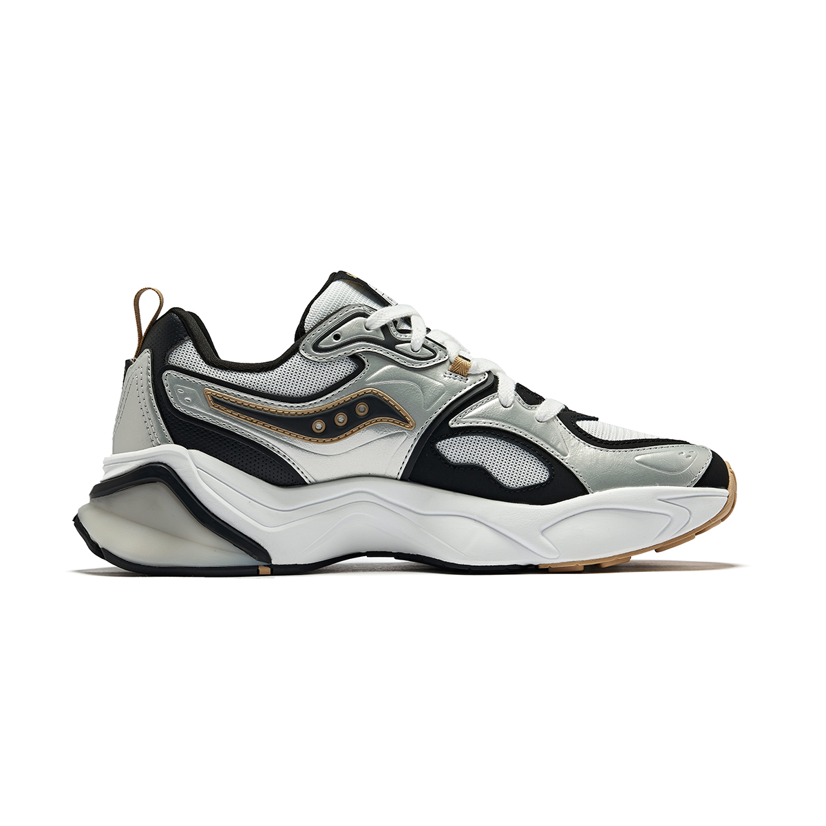 Saucony STABIL RE Low top Running Shoes Unisex Silver Black White