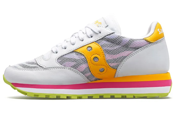 saucony Women's Jazz Triple Zebra 'White Yellow'