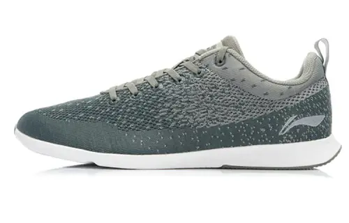 Li Ning Cushioning Abrasion Resistant Slip Resistant Low top Running Shoes Men's Cool Gray