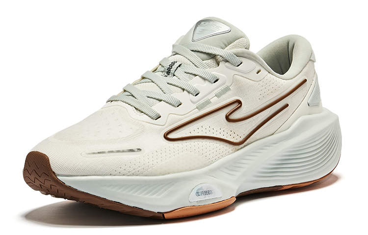 Erke Qidan 5.0 Running Shoes Women’s Low Top Microcrystal White Light Gray Green