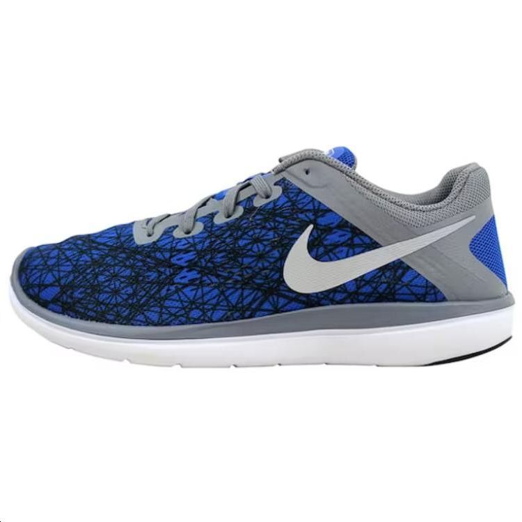 Nike Flex 2016 RN sports comfortable shock-absorbing and wear-resistant low-top running shoes for men and women, blue