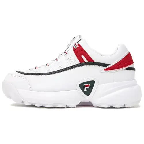 FILA Comfortable Round Toe Low top Casual Running Shoes Women's White