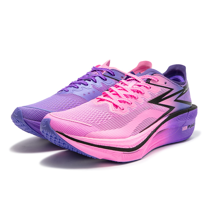 361° Flame 3 Low top Marathon Sprint Running Shoes Unisex Pink Purple Mismatched