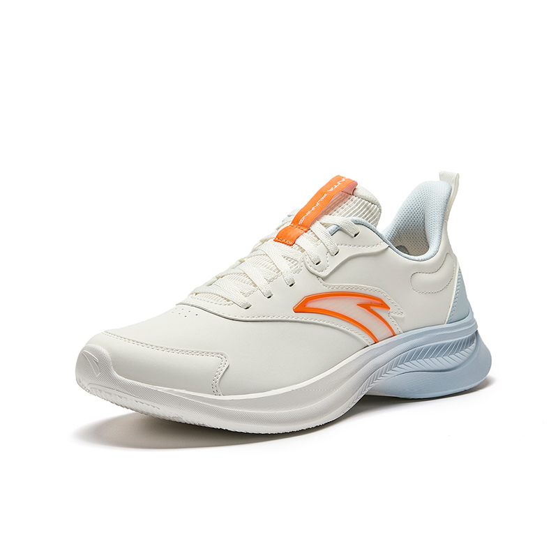 Anta Hydrogen Run Slip Resistant Abrasion Resistant Low top Running Shoes Men’s White Blue Orange