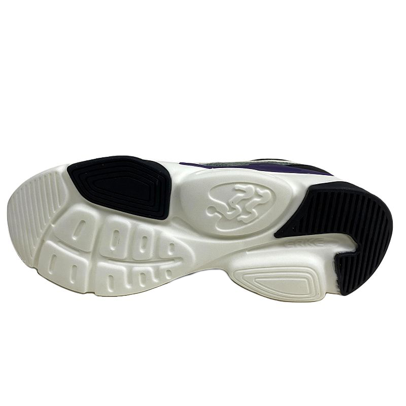 Erke Jiang Rebound Cushioning Breathable Cushioning Breathable Low top Running Shoes Men’s Black Purple