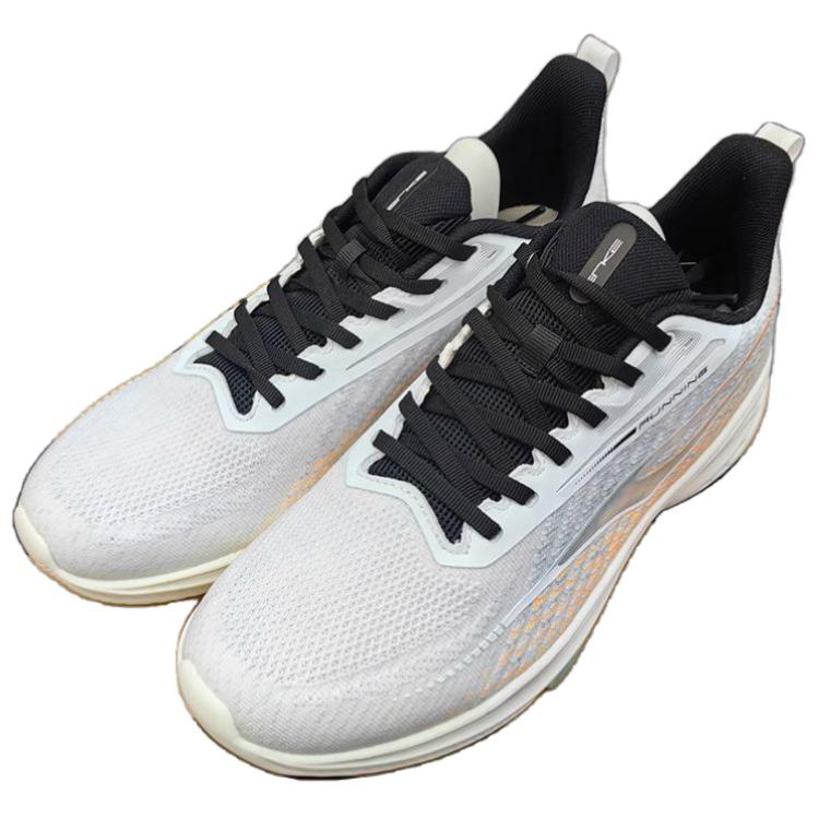 Erke Jiang Rebound Slip Resistant Abrasion Resistant Low top Running Shoes Men’s Green White Orange
